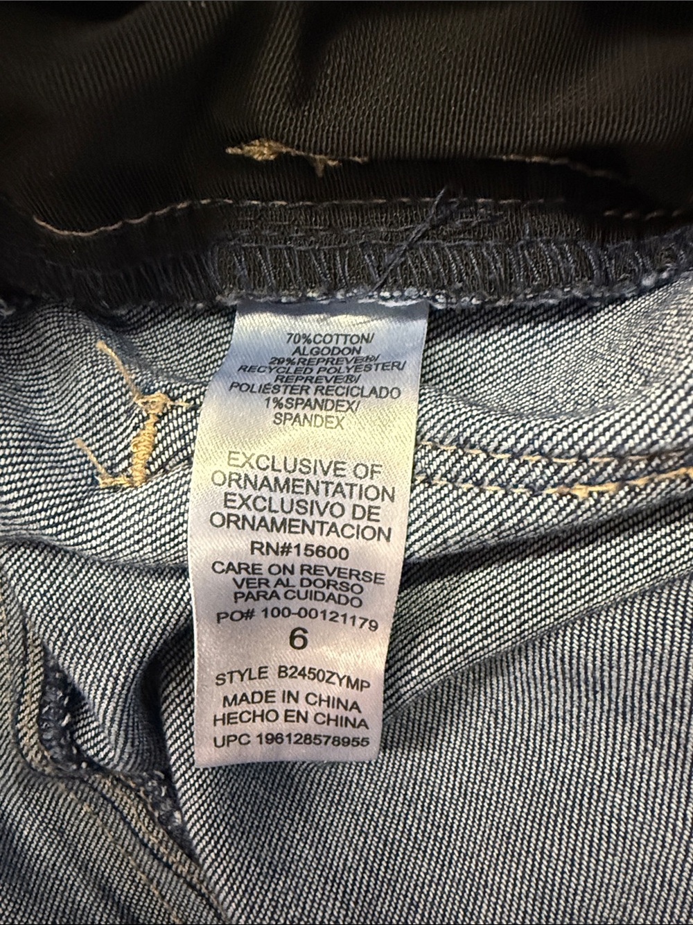 Democracy Ab Solution Jeans Size 6 Dark Wash Slim Straight Stretch Denim B24507W - Picture 5 of 6